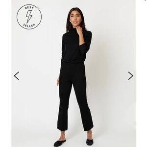 Ann Mashburn Faye Black Cropped Knit Pant sz XS